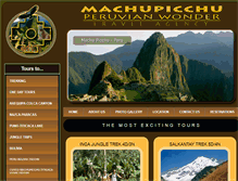 Tablet Screenshot of machupicchuperuvianwonder.com